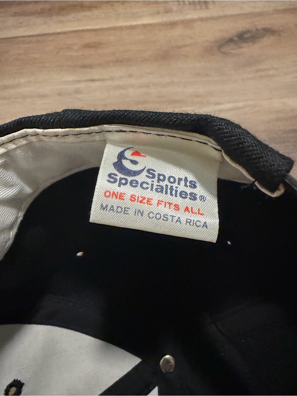Vtg Syracuse Orangeman Snapback Sports Specialties Hat Script Wool Black Dome - Picture 8 of 9